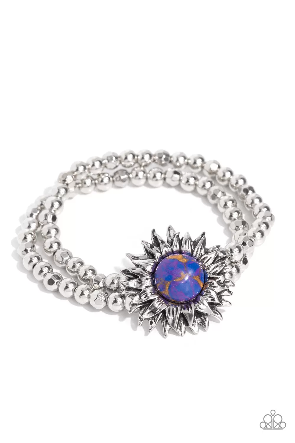 Paparazzi Sunflower Serenity Purple Bracelet