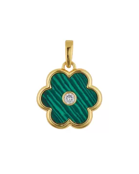 Petal Charm (Malachite)