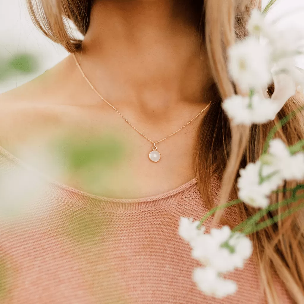 Petal Gemstone Necklace | Final Sale