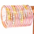 Petal Pink Three Queens All Weather Bangles Set of 3