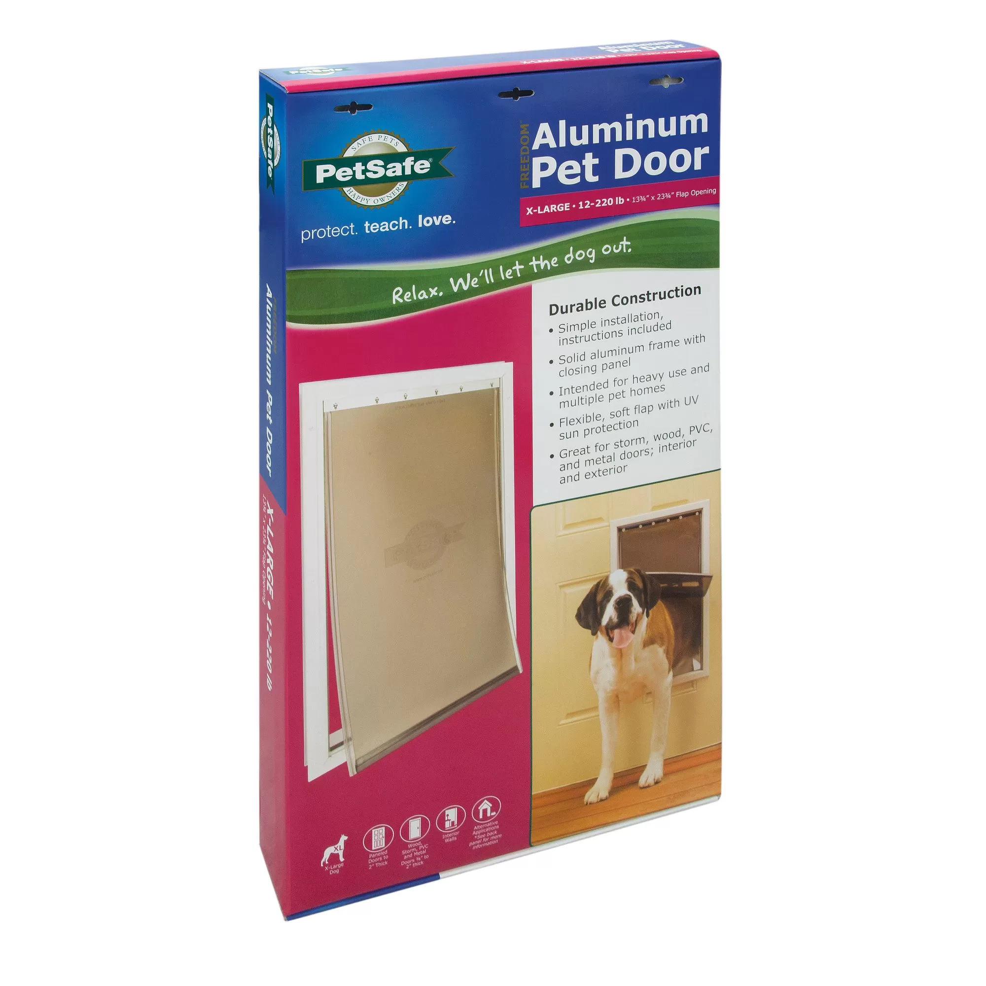 PetSafe Freedom Aluminum Pet Door, White