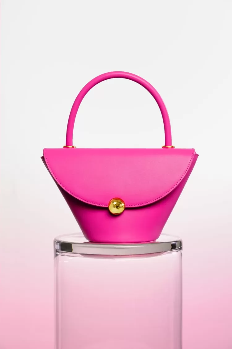 Pink flap bag