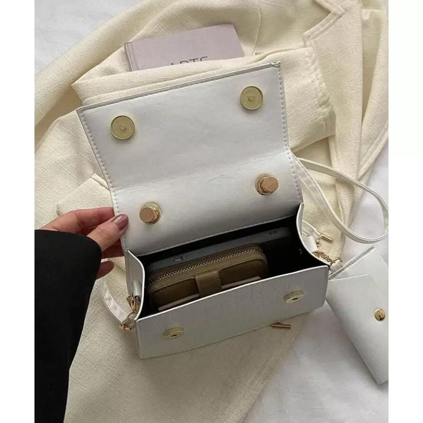 Portable Crossbody Flap Handbag