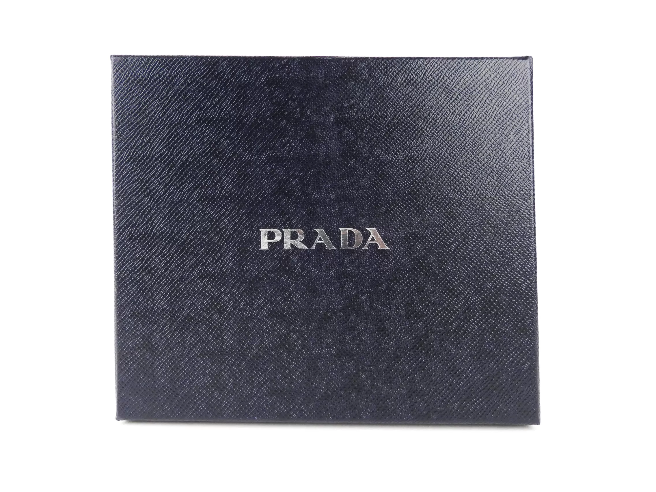 Prada Blue Saffiano Leather Mini Flap Bag