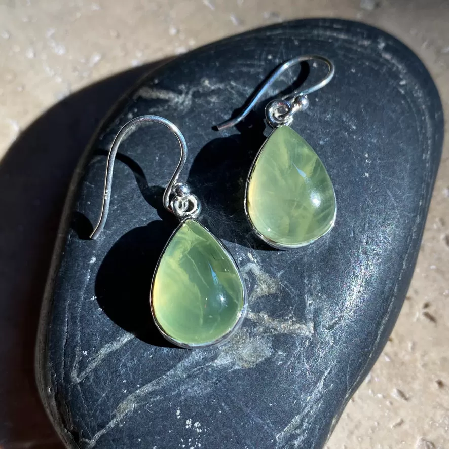 Prehnite Earrings - Grace