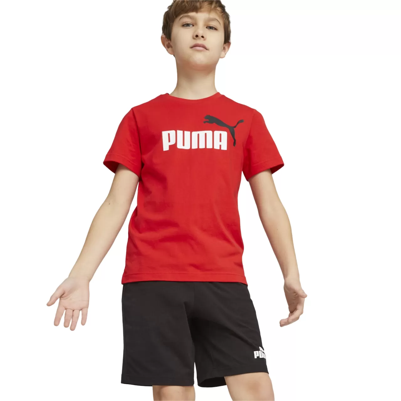 Puma Boys' jersey t-shirt and shorts set 847310-21 red