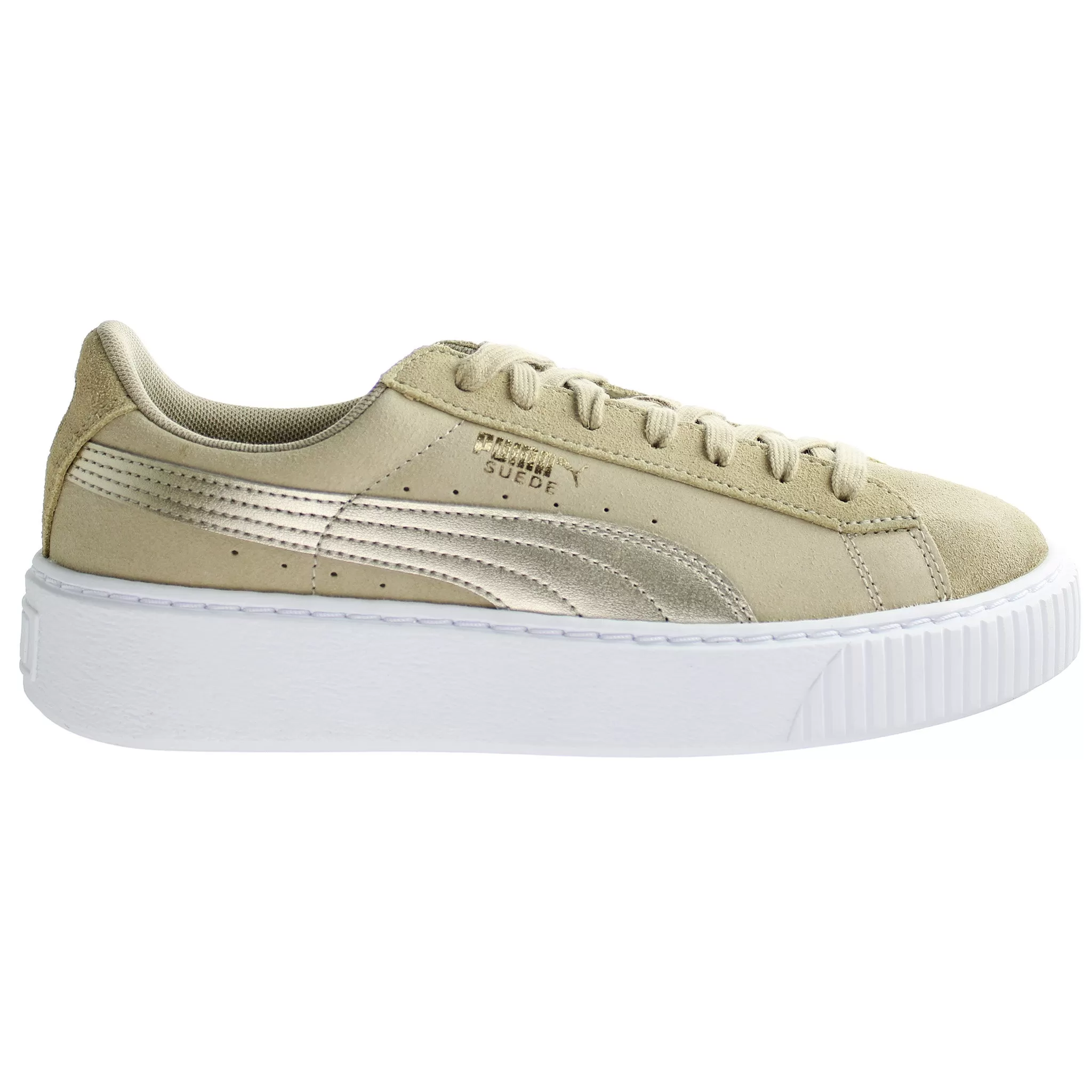 PUMA Platform Safari Beige Womens Trainers