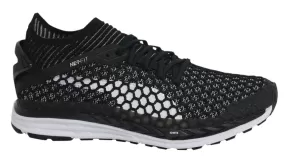 Puma Speed Ignite Netfit Lace Up Black Textile Womens Trainers 189938 05 B84B