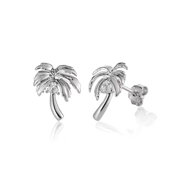 Queen Palm Tree Earrings