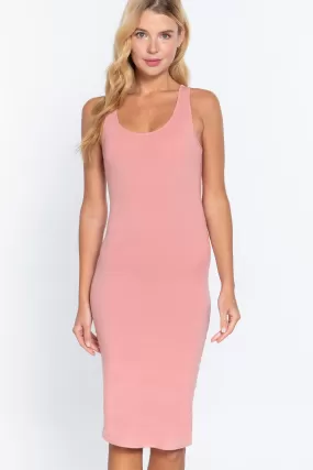 Racerback Sleeveless Midi Dress