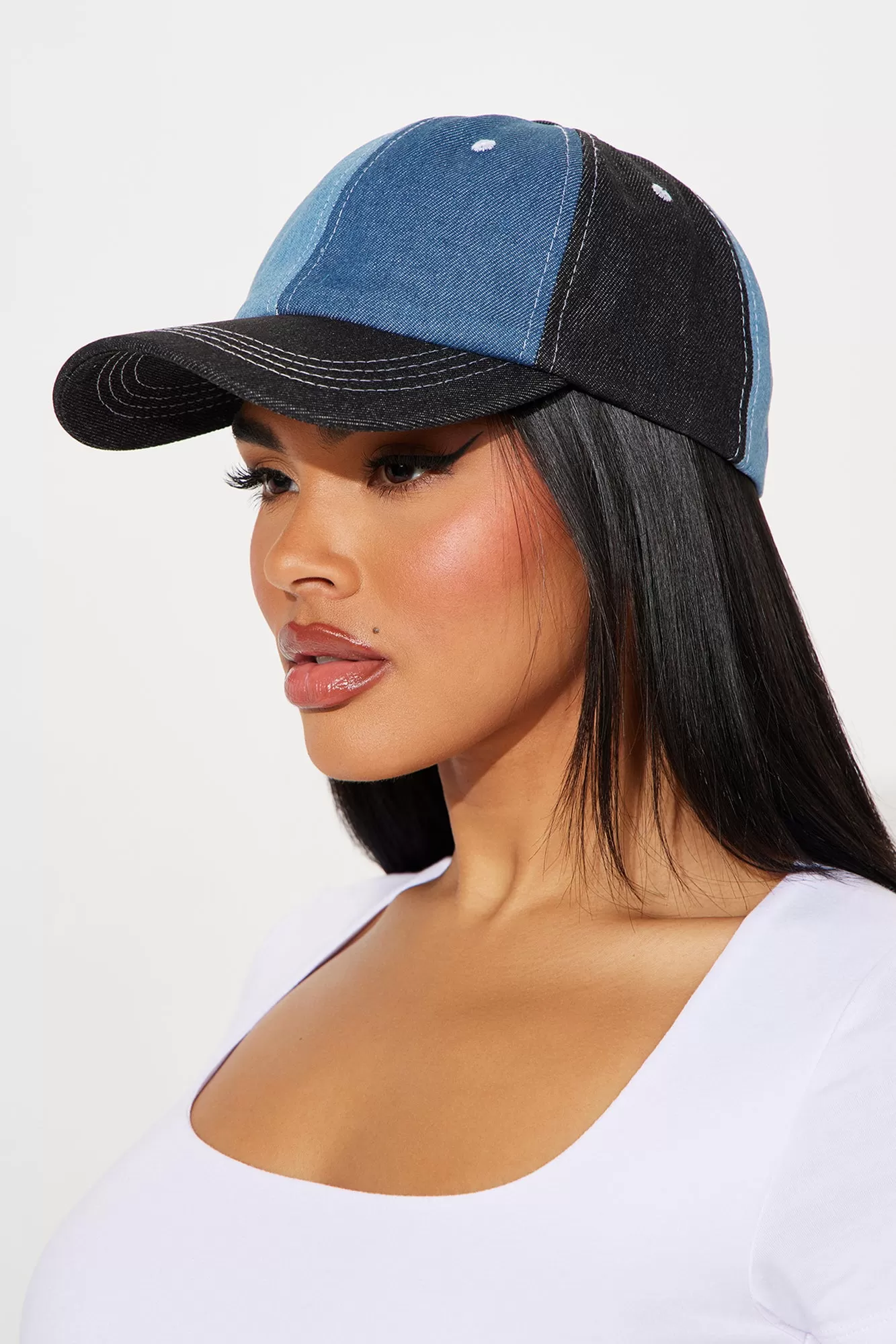 Rebel Chic Baseball Hat - Black/combo