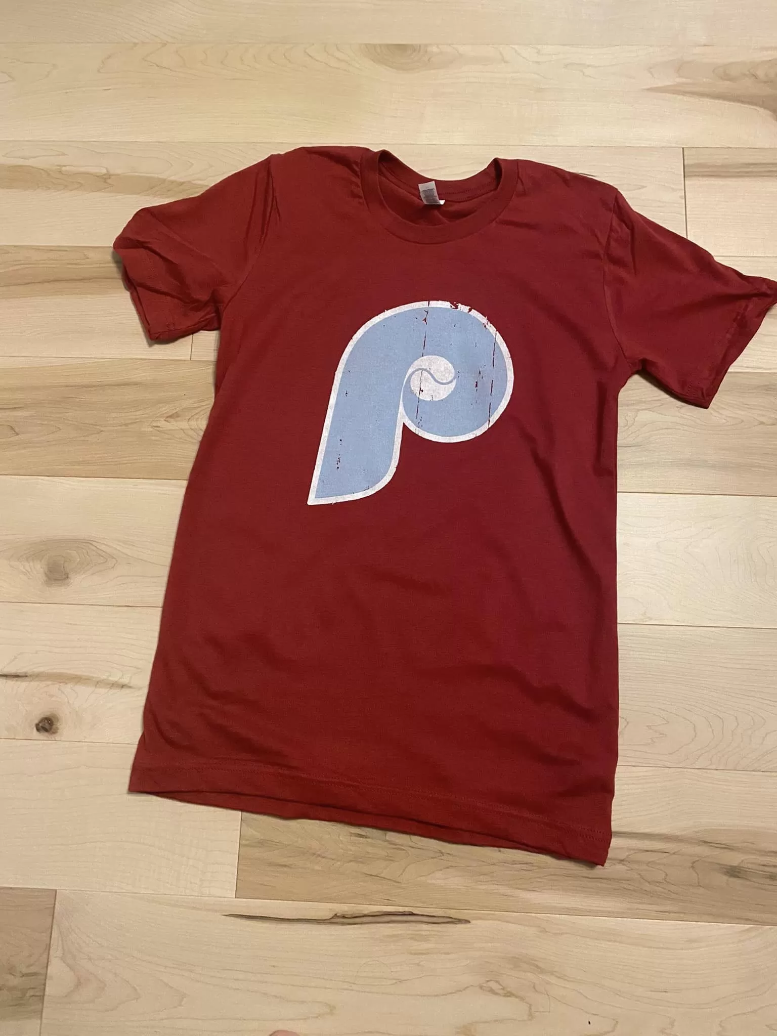 RESTOCK- Phillies Baby Blue P- TEE - DTG ( burg tee ) ETA 1 WEEK