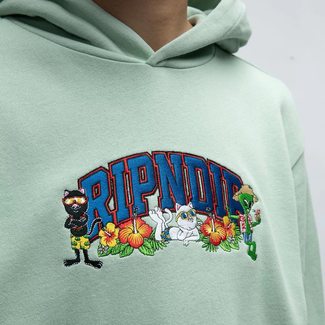 RIPNDIP SUMMER FRIENDS HOODIE-SAGE