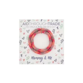 Roll-On Mommy & Me  Bracelet Set - Grapefruit