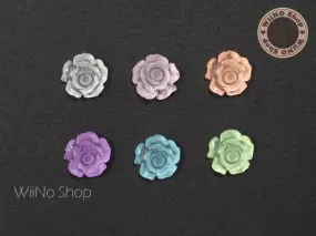 Rose Flower Glow in the Dark Nail Art Cabochons - 5 pcs