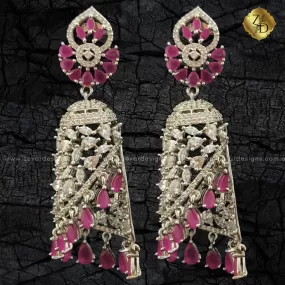 Ruby Red AD Jhumki