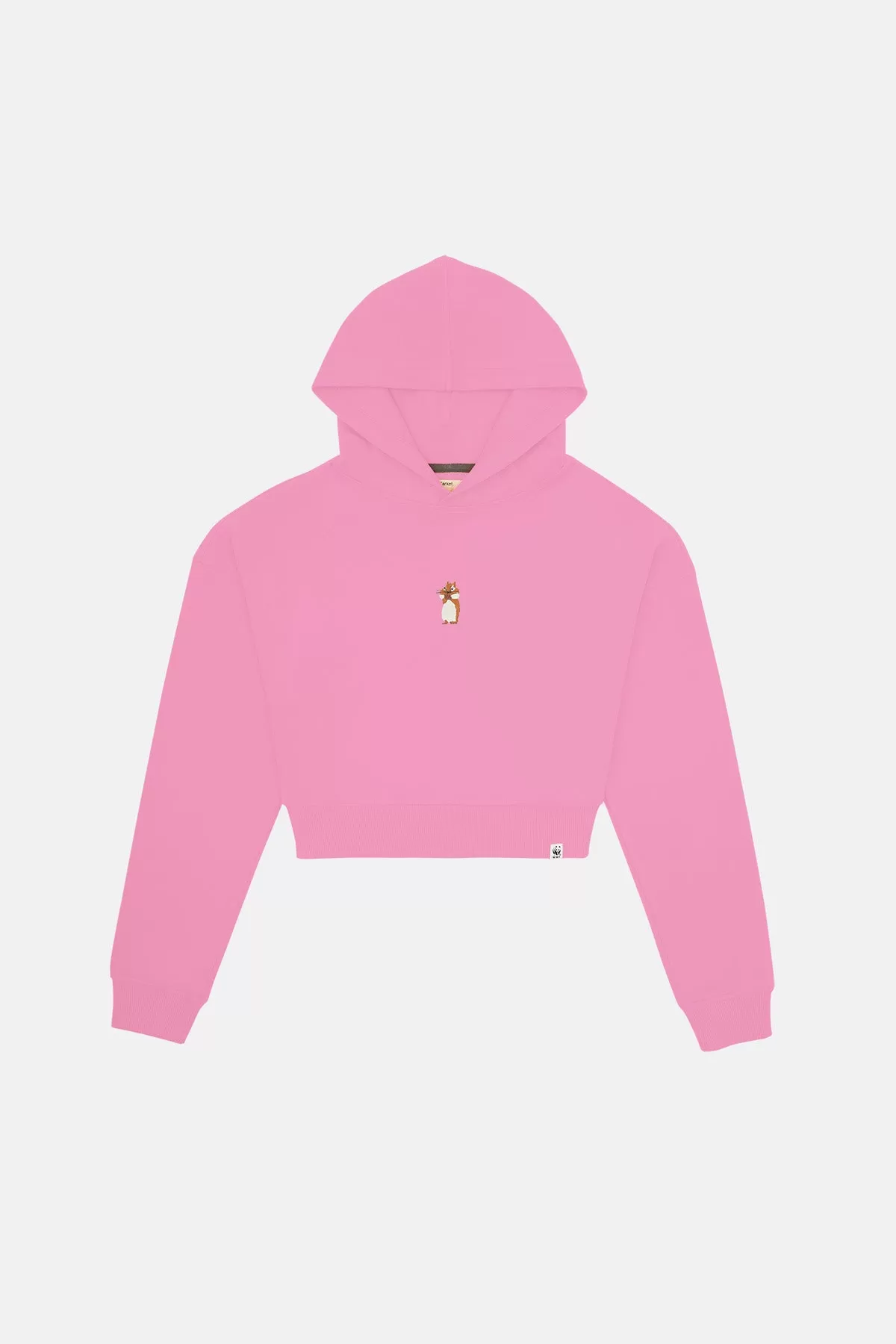 Sincap Super Soft Crop Hoodie  - Pembe