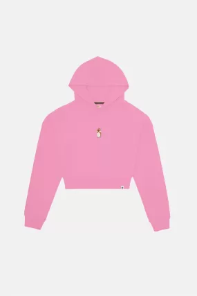 Sincap Super Soft Crop Hoodie  - Pembe