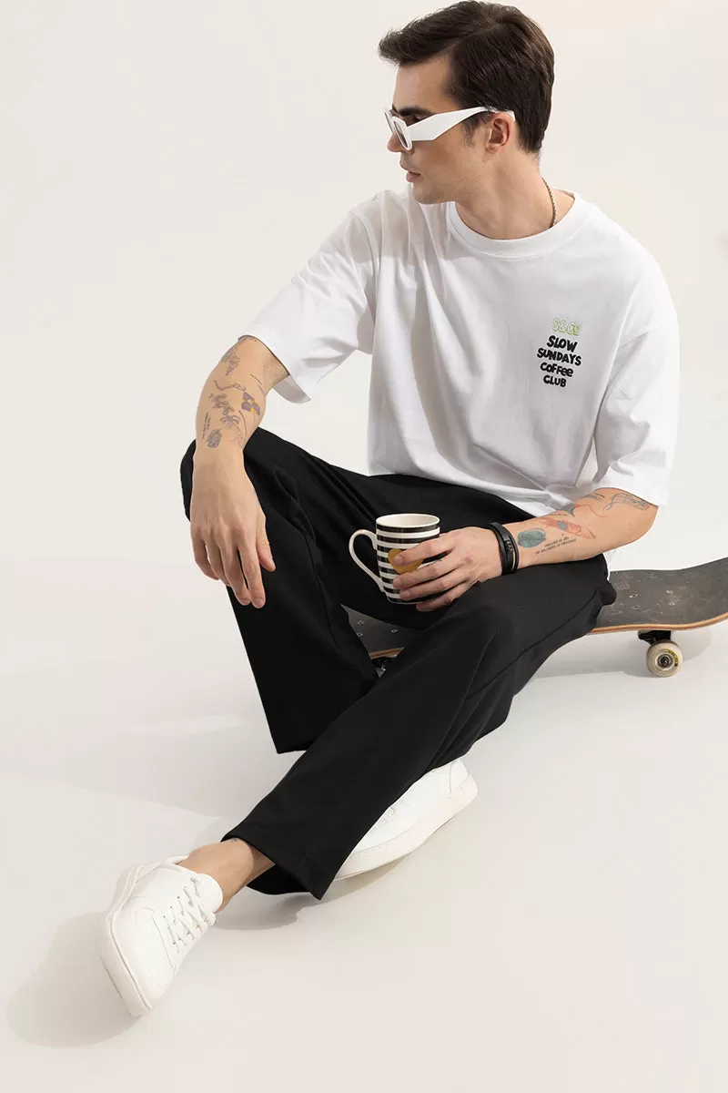 Slow Sundays White Oversized T-Shirt