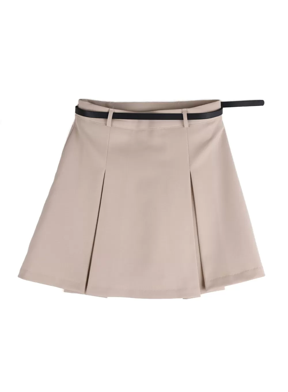 Solid Chic Pleated Mini Skirt IM406