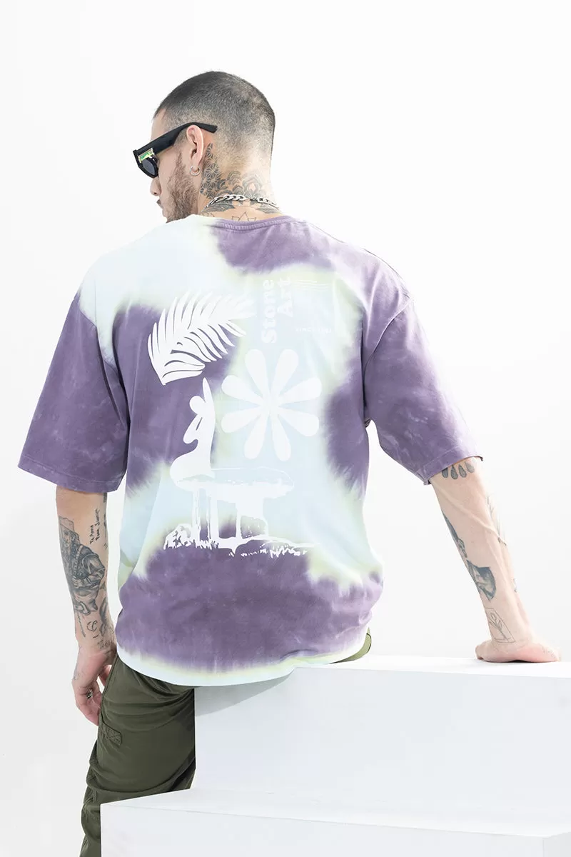 Stone Arts Tie Dye Oversized T-Shirt