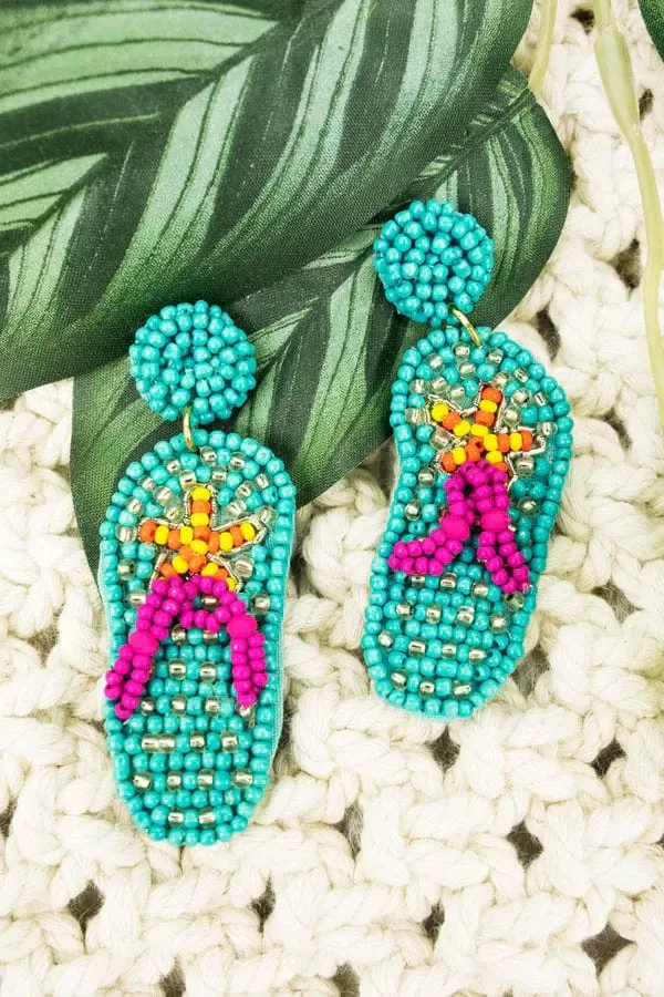 Summer Fiesta beaded EARRINGS