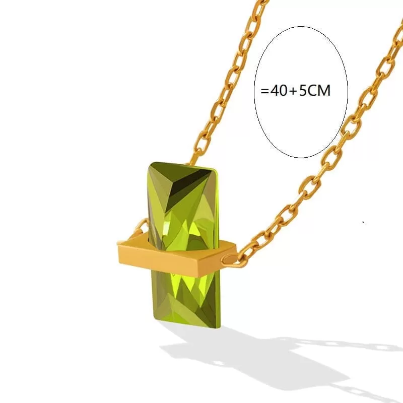 Summer Minimalist Peridot Necklace