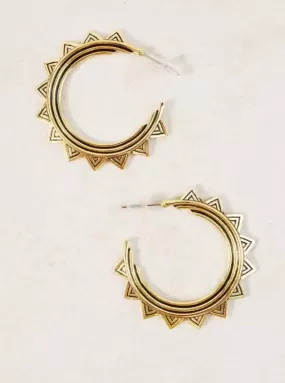 Sunny Day Gold Earrings