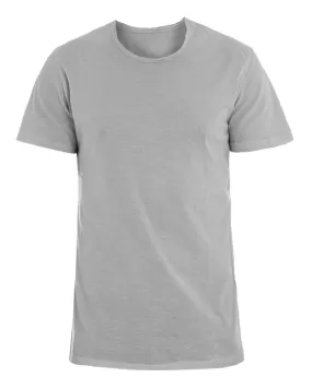 T-shirt Uomo Girocollo Tinta Unita Grigio Manica Corta Casual Basic GIOSAL