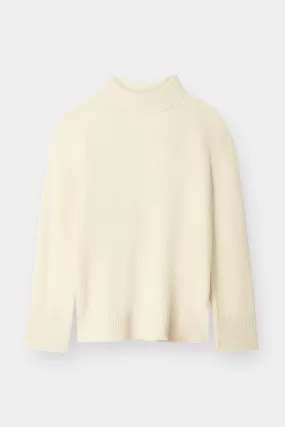 THE OVERSIZED TURTLENECK - ECO WHITE