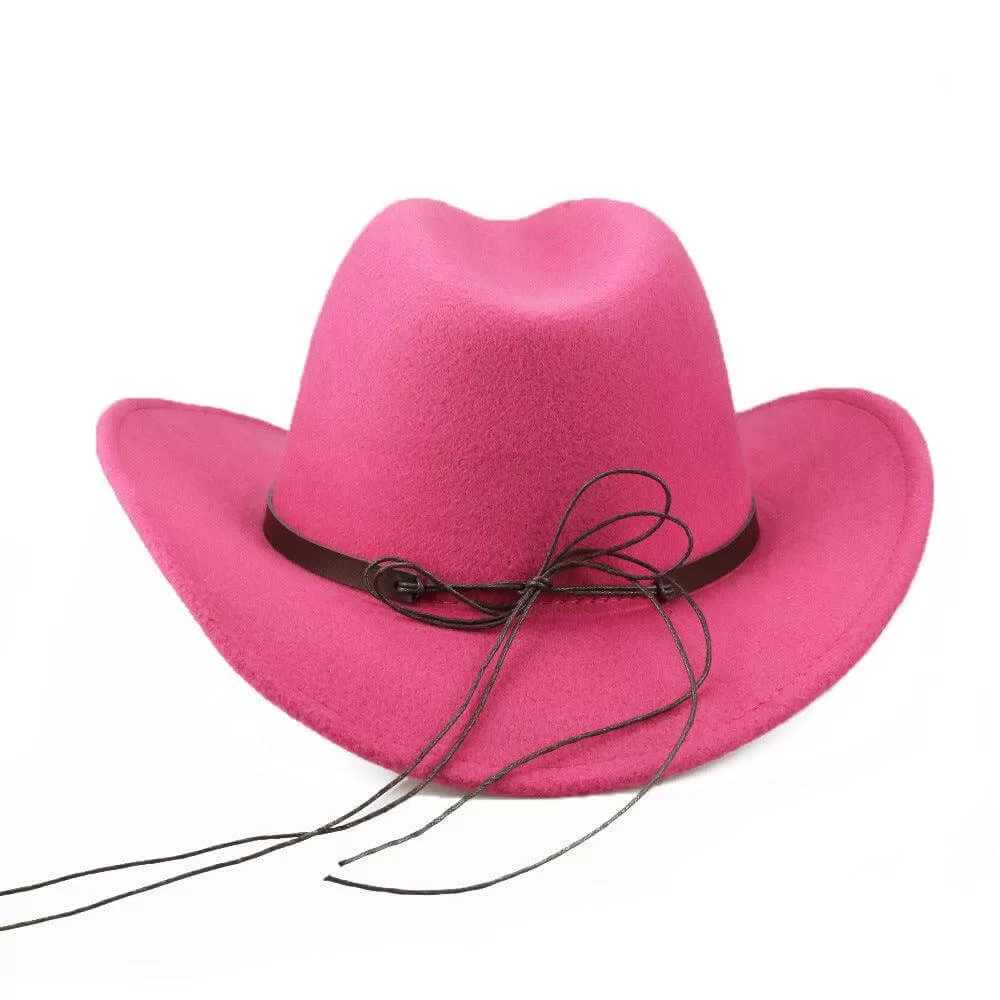 Trendy Woolen Denim Cowboy Hat for Fashion Enthusiasts