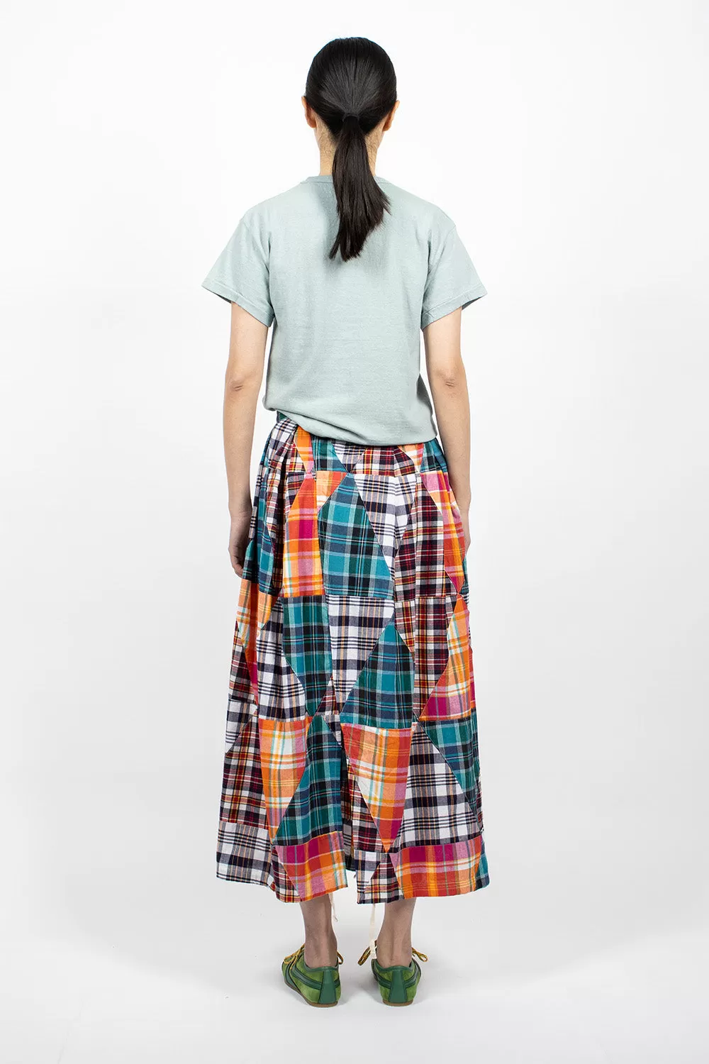 Tuck Skirt Multi Patchwork