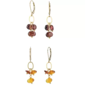 Tumbled Gemstone Earrings