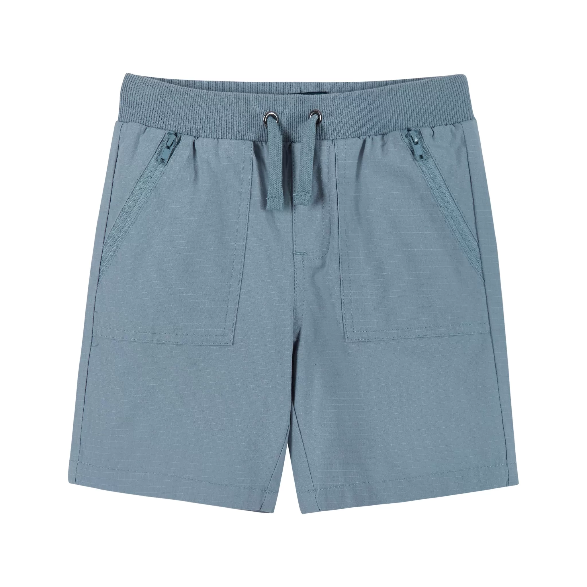 Twill Stretch Drawstring Short | Blue