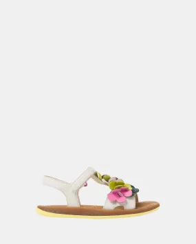 Twins Petal Sandal Youth White/Multi