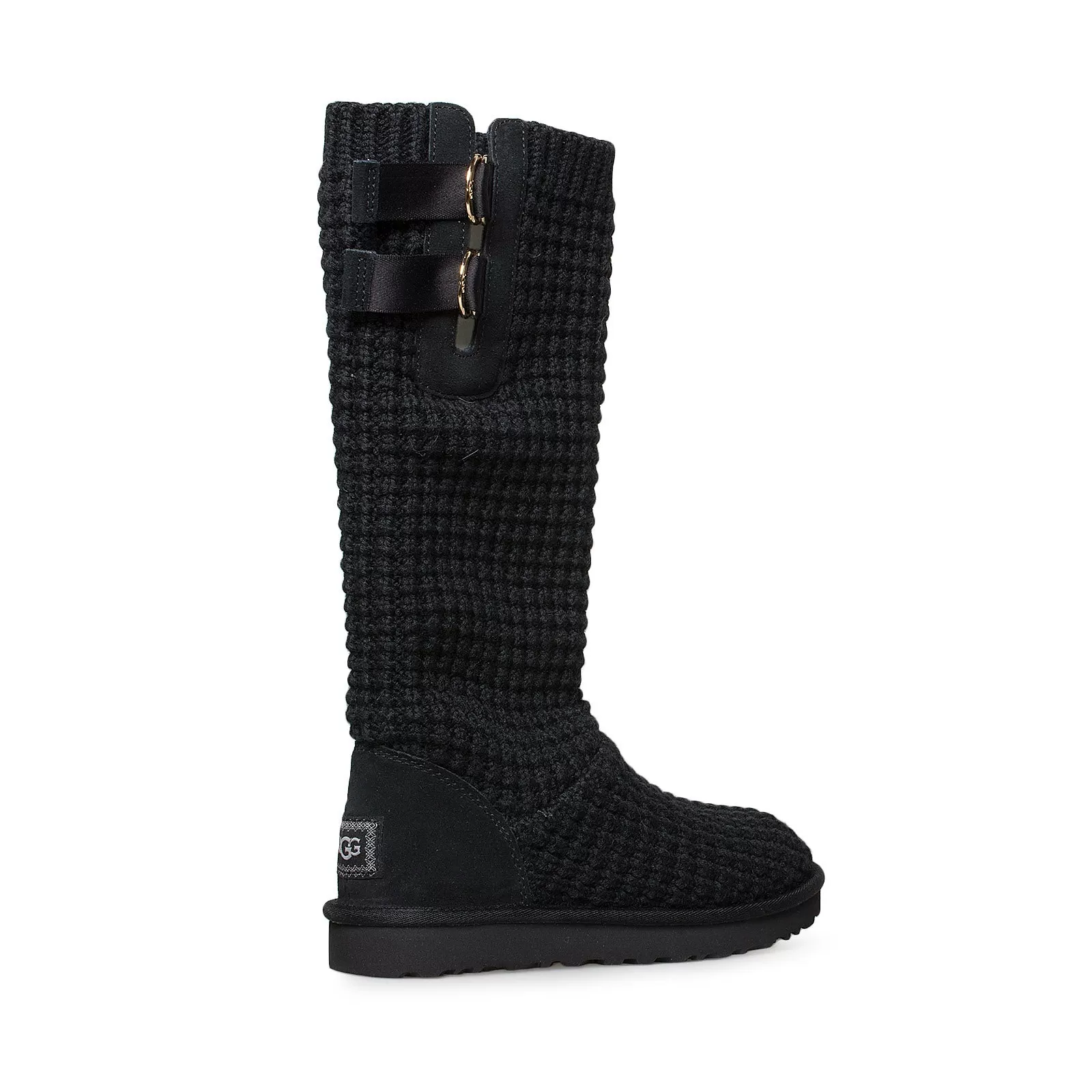 UGG Classic Solene Tall Black Boots  - Women's