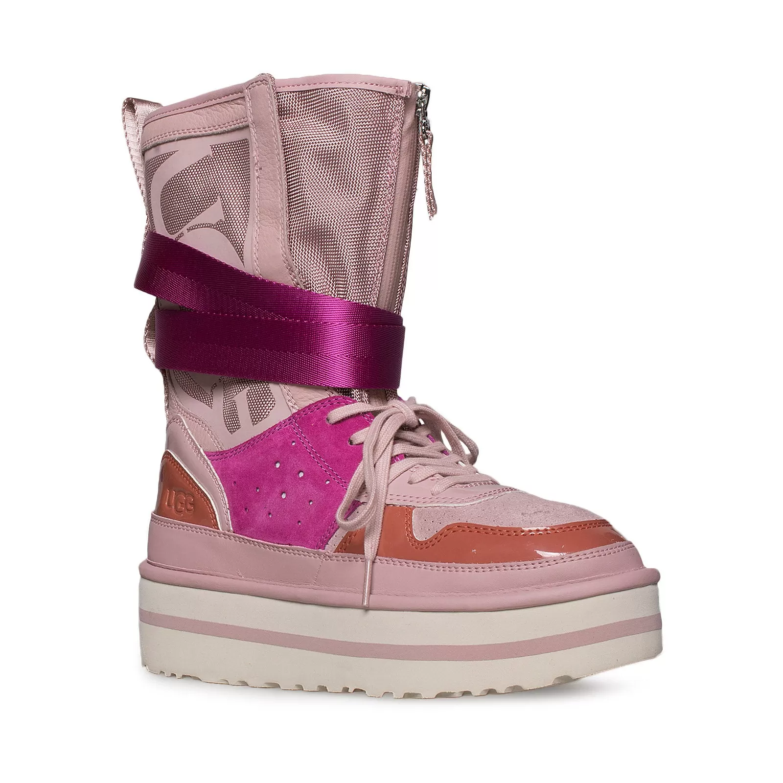 UGG Pop Punk High Top Pink Crystal Sneakers - Women's