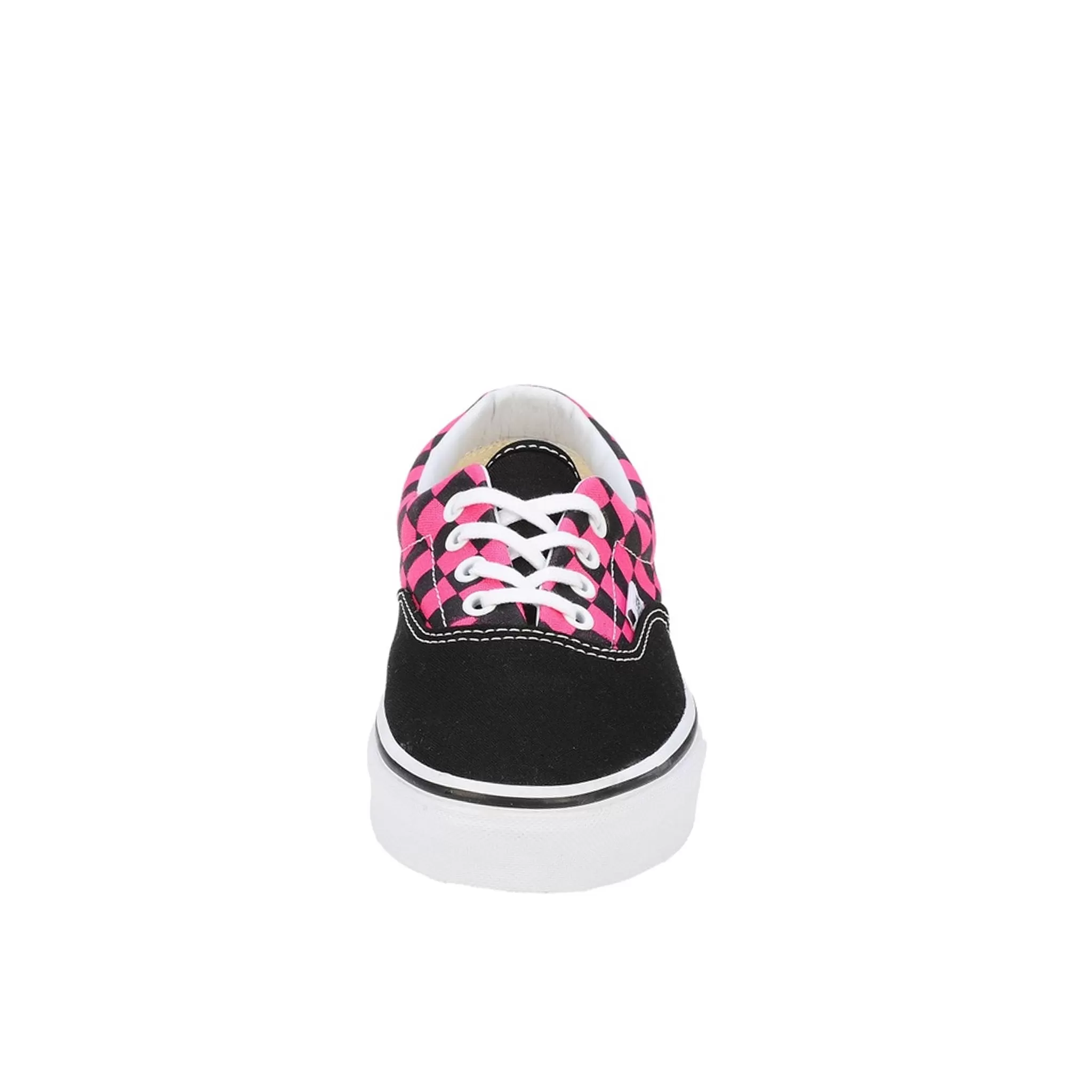 Vans Era Lace-Up Pink Canvas Womens Plimsolls W3CEB4 Black