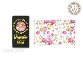 Vintage Flower Nail Transfer Foil (FL-V-02)