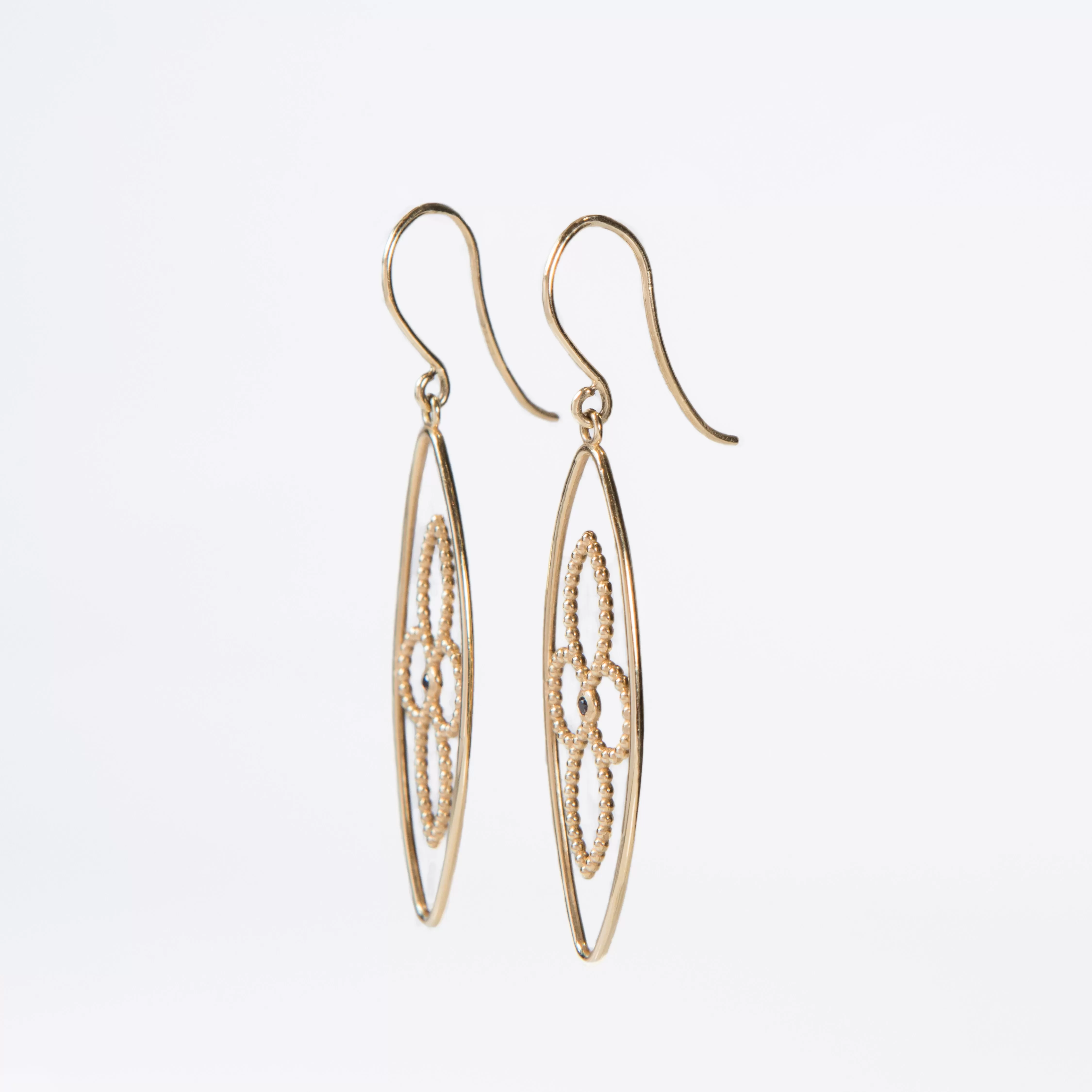 WD36 - Petal Flower Drop Earrings