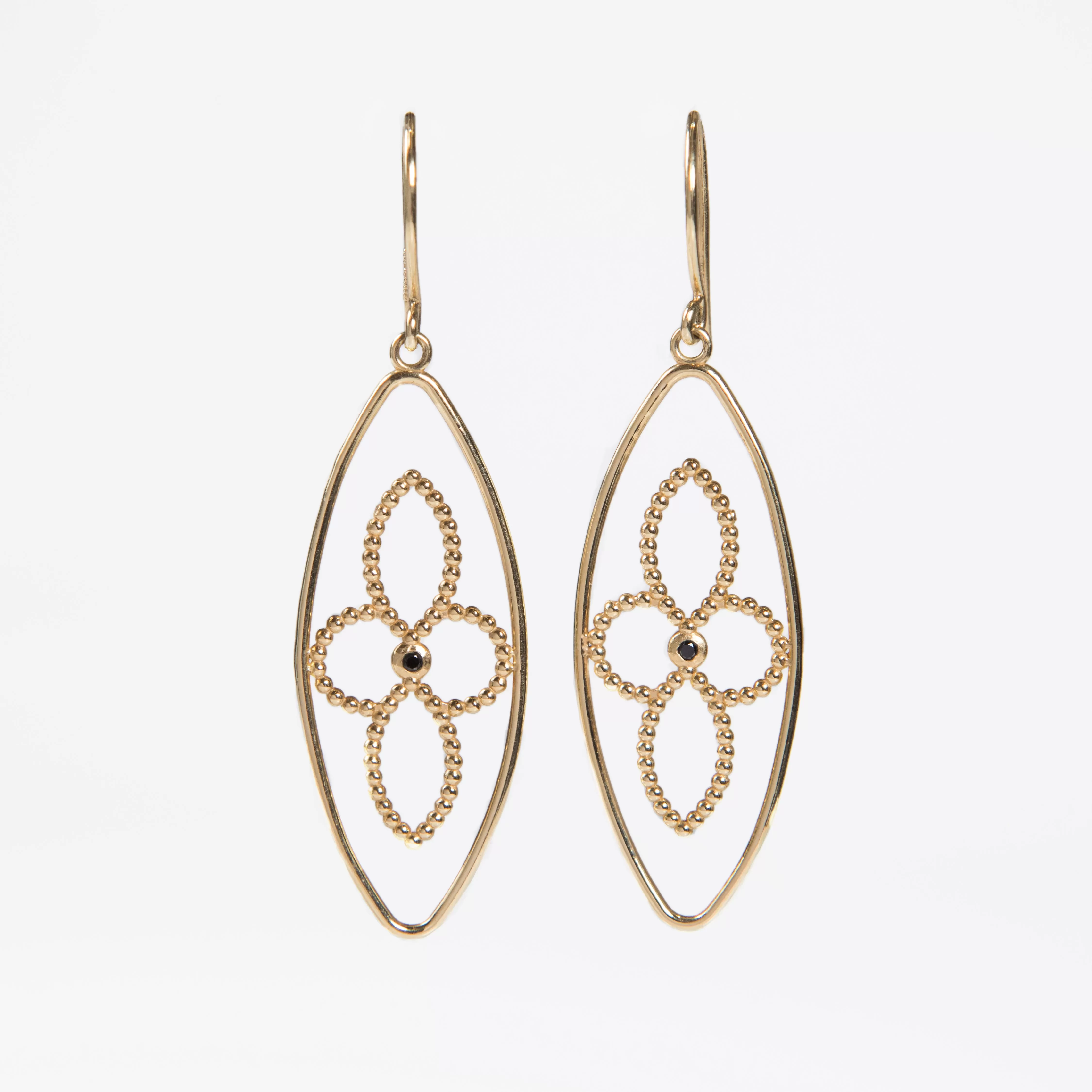 WD36 - Petal Flower Drop Earrings