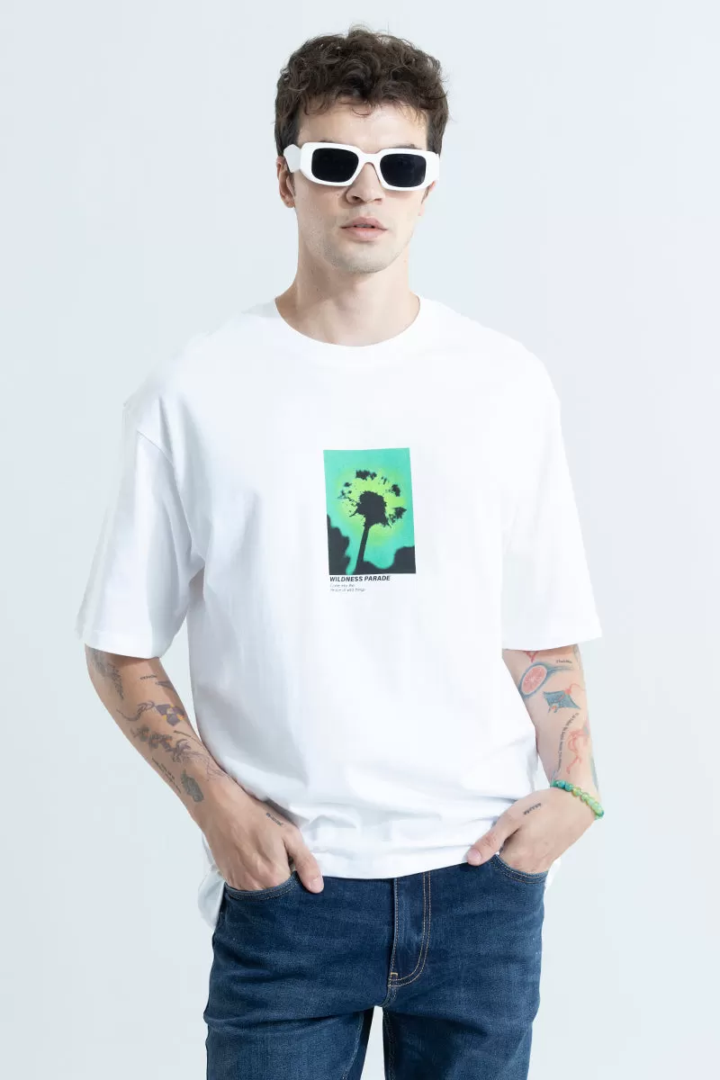 Wildness Parade White Oversized T-Shirt