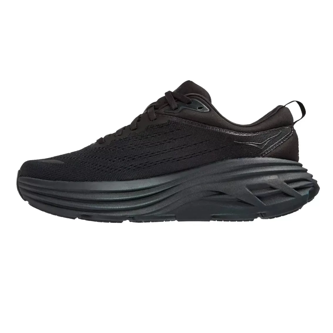 Womens Hoka Bondi 8 - Black / Black