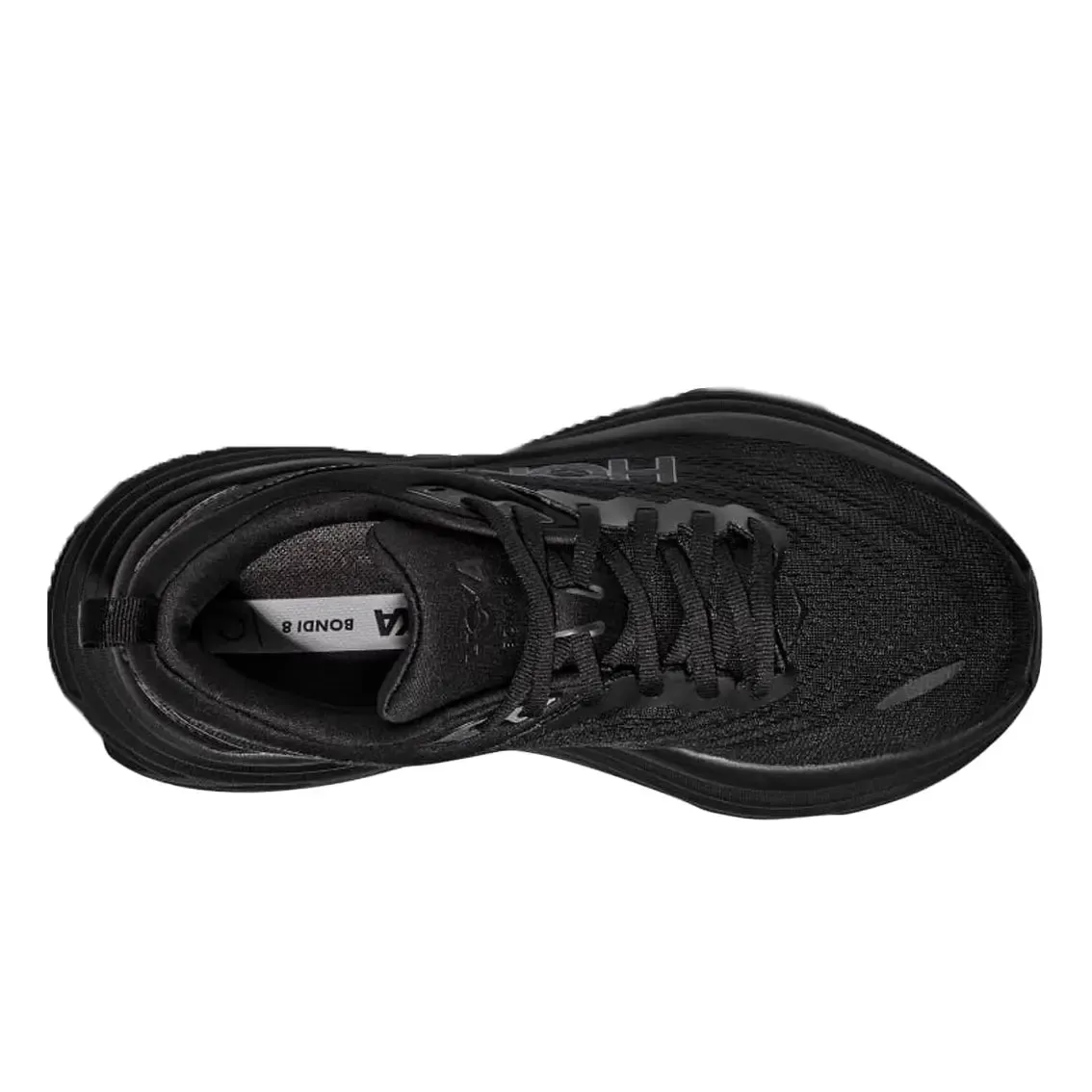 Womens Hoka Bondi 8 - Black / Black