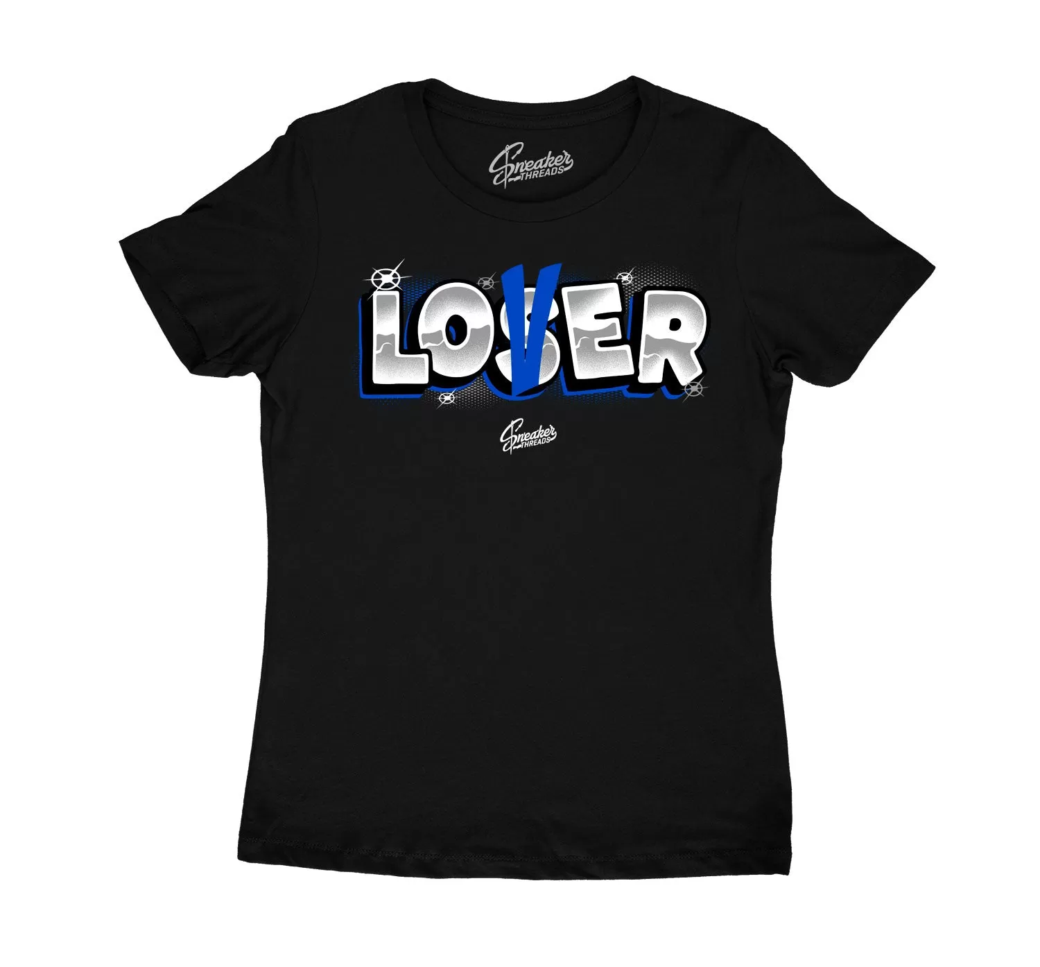 Womens Racer Blue 5 Shirt - Lover - Black