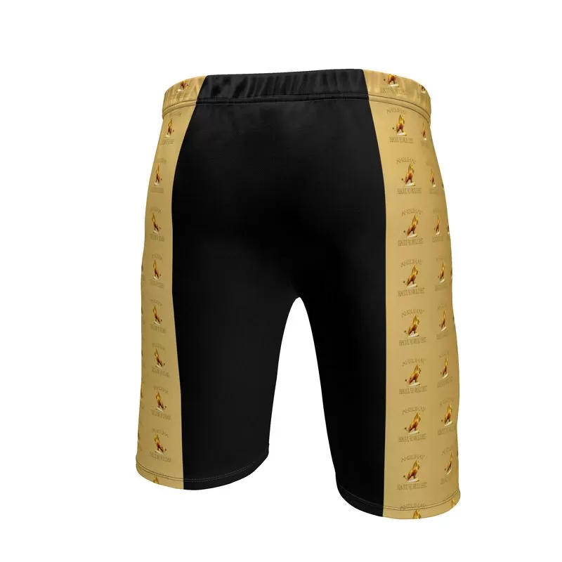 Yahusha-The Lion of Judah 01 Men's Designer Sweat Shorts (Knee High)